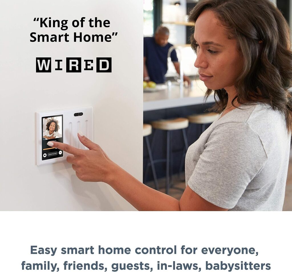 Brilliant Smart Home Control (1-Switch Panel) — Alexa Built-In  Compatible with Ring, Sonos, Hue, Google Nest, Wemo, SmartThings, Apple HomeKit — In-Wall Touchscreen Control for Lights, Music,  More