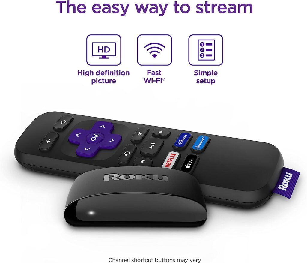 Roku Express (New) | HD Roku Streaming Device with Simple Remote (no TV controls), Free  Live TV