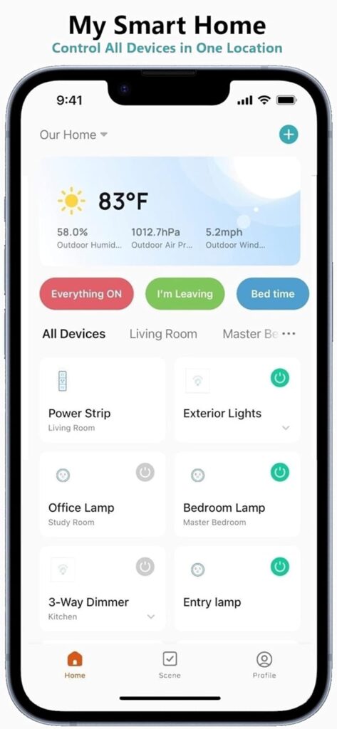 CE Smart Home Single Pole Wi-Fi Dimmer Switch, Compatible with Alexa, Google Home, Siri Shortcuts, CE Smart App, Remote Device Control