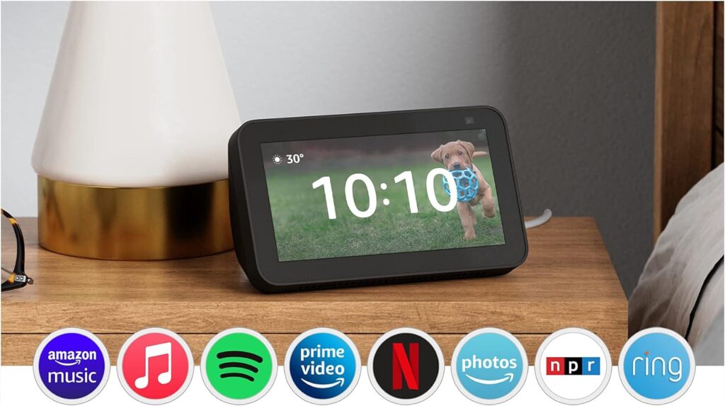 Certified Refurbished Echo Show 5 (2nd Gen, 2021 release) | Smart display with Alexa and 2 MP camera | Charcoal