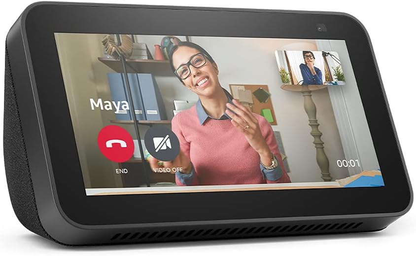 Certified Refurbished Echo Show 5 (2nd Gen, 2021 release) | Smart display with Alexa and 2 MP camera | Charcoal