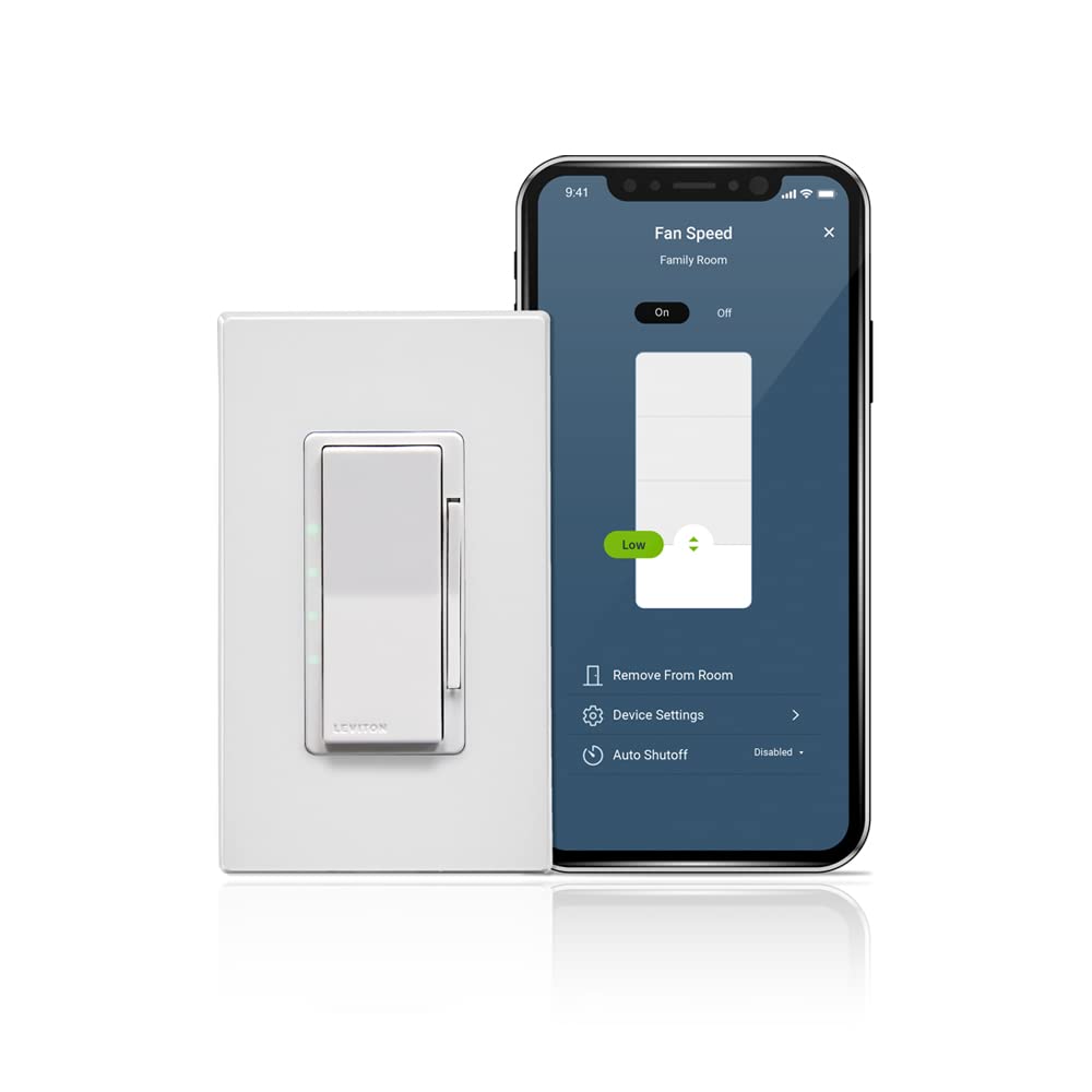 Leviton Decora Smart Plug, Wi-Fi 2nd Gen, Works with Matter, My Leviton, Alexa, Google Assistant, Apple Home/Siri  Wire-Free Anywhere Companions for Switched Outlet, D215P-2RW, White