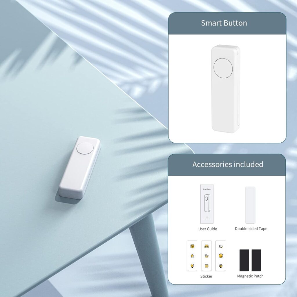 THIRDREALITY ZigBee Smart Button 4 Pack, 3-Way Remote Control, Require Zigbee hub, Work with SmartThings, Aeotec, Hubitat, Home Assistant, Third Reality Hub, Battery Included.