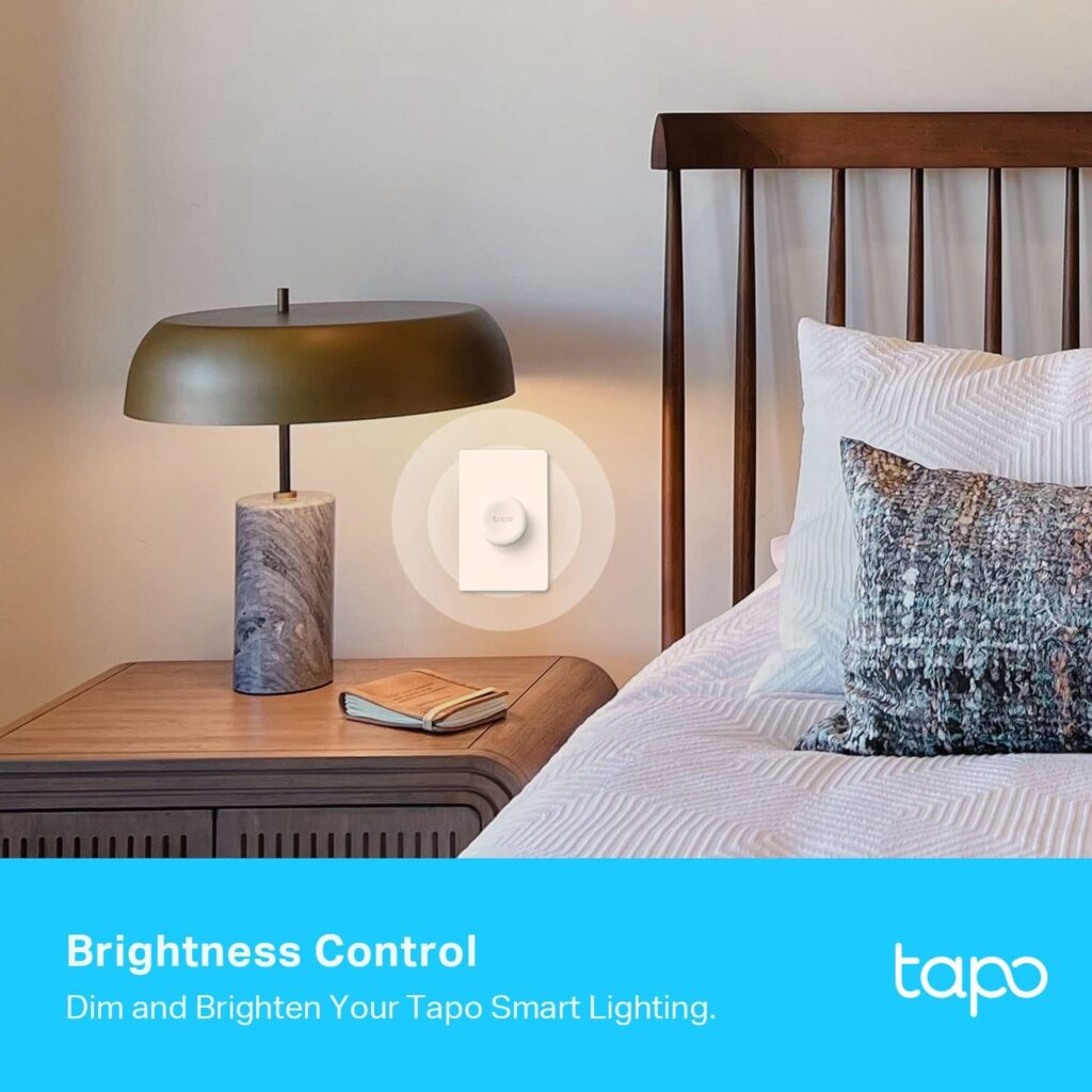 TP-Link Tapo Smart Button | Remote Dimmer Switch | Wireless Control of Tapo Smart Devices | 3-Way Control | Tap  Rotate | Tapo HUB Required | 1 Year+ Battery Life | (Tapo S200D)