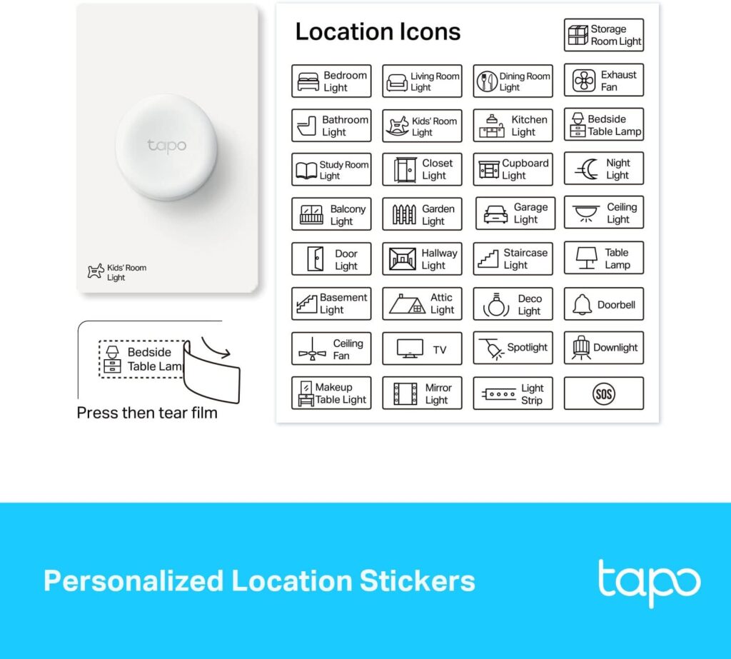 TP-Link Tapo Smart Button | Remote Dimmer Switch | Wireless Control of Tapo Smart Devices | 3-Way Control | Tap  Rotate | Tapo HUB Required | 1 Year+ Battery Life | (Tapo S200D)